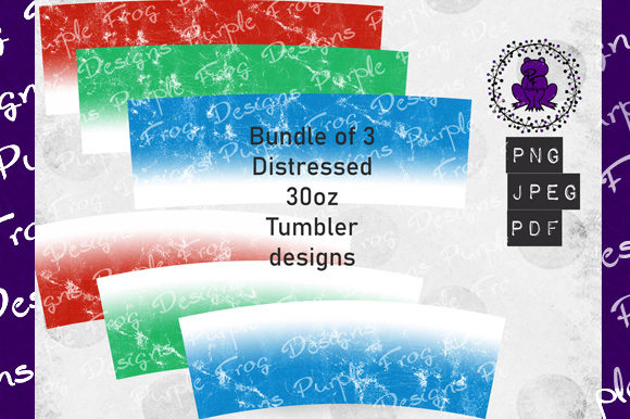 30oz Tumbler Bundle, Distressed Grunge
