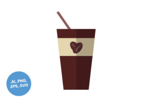 Brown Coffee Cup Large Flat Icon