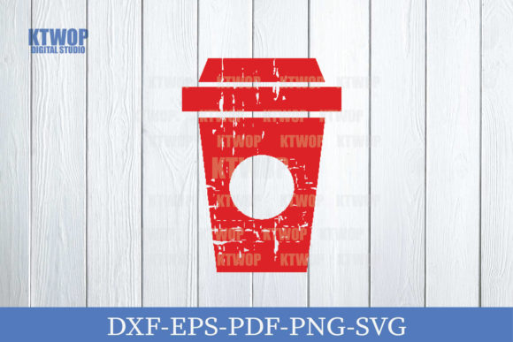 Christmas Grunge Elements Coffee Cup