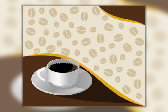 Coffee and Beans for Text Background