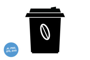 Coffee Cup B W Flat Icon