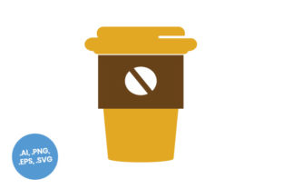 Coffee Cup Logo Flat Icon