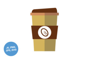 Coffee Cup with Lid Flat Icon