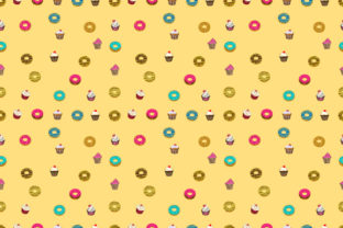 Donut Cup Cake Pattern