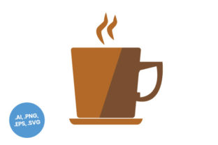 Hot Coffee Cup Flat Icon