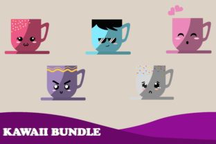 Kawaii Cute Cup Coffee Character