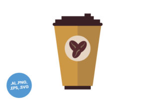 Large Paper Coffee Cup Flat Icon