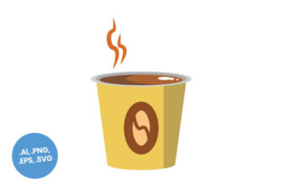 Paper Cup Coffee Flat Icon